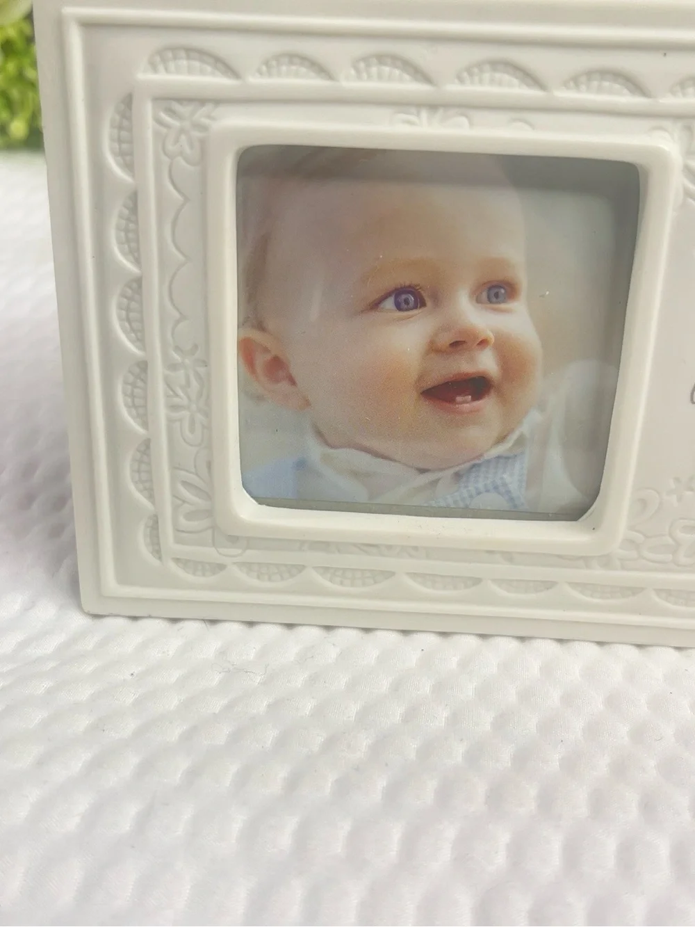 Bless This Little Child White Decorative Photo Frame